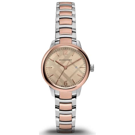 burberry two tone watch womens|Watch, Women's Swiss Two.